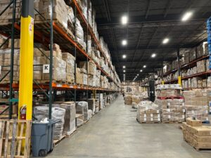 Warehouse setup Image of APA in Dayton, NJ.